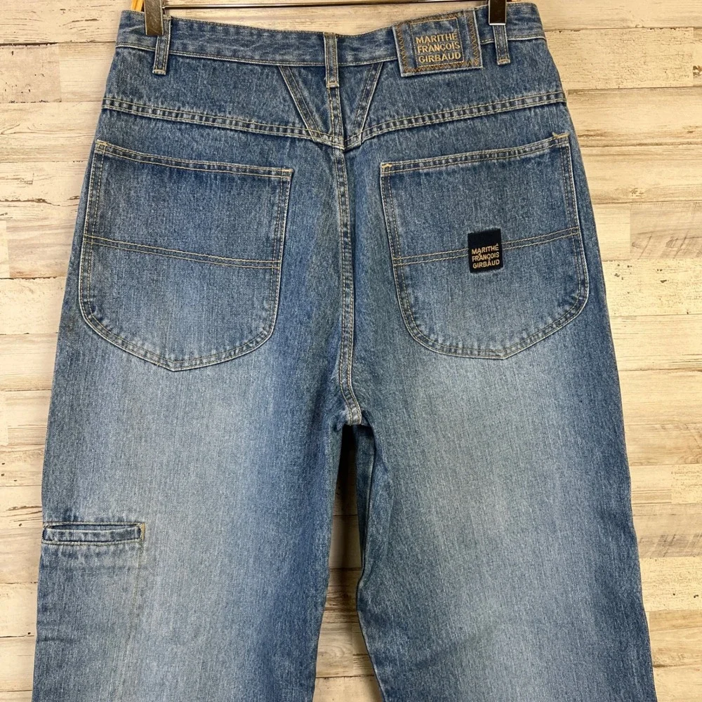 VTG Marithe Francois Girbaud Jeans Men 32M Blue Denim Baggy High Rise Designer